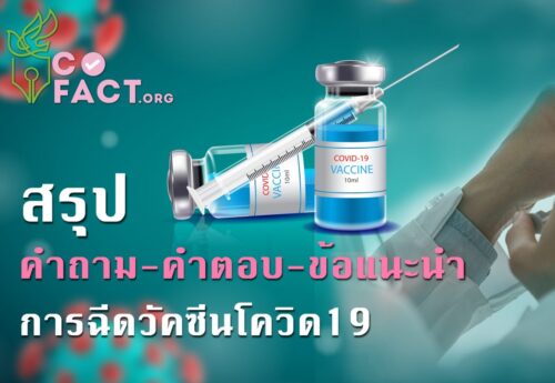 สรุป คำถาม-คำตอบ-ข้อแนะนำ การฉีดวัคซีนโควิด 19
