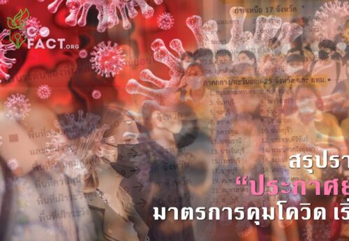 สรุปรายละเอียด “ประกาศยกระดับ” มาตรการคุมโควิด เริ่ม 1พ.ค.นี้